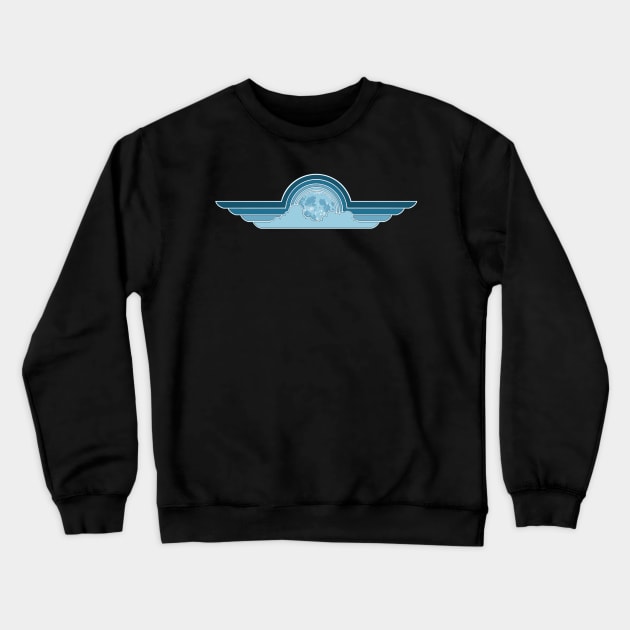 Moonlight Wings Crewneck Sweatshirt by Kassi Skye
